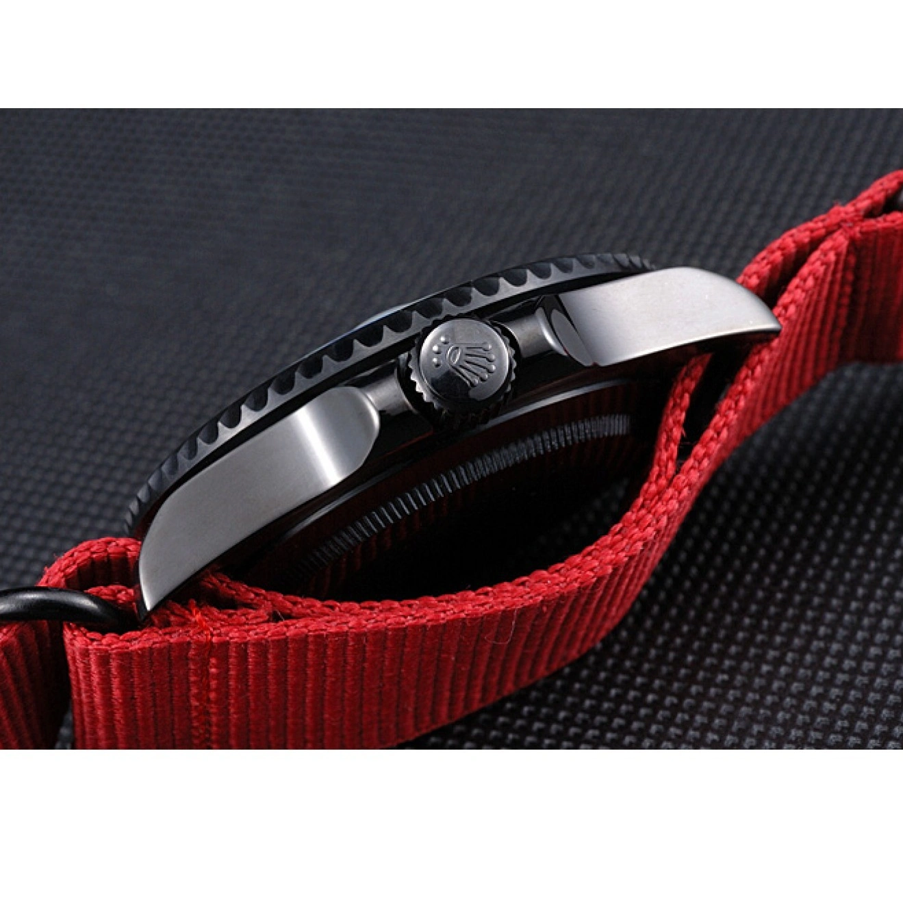 Aaa replica watch Nylon Stealth 622010 Submariner Red Rolex Strap 1014